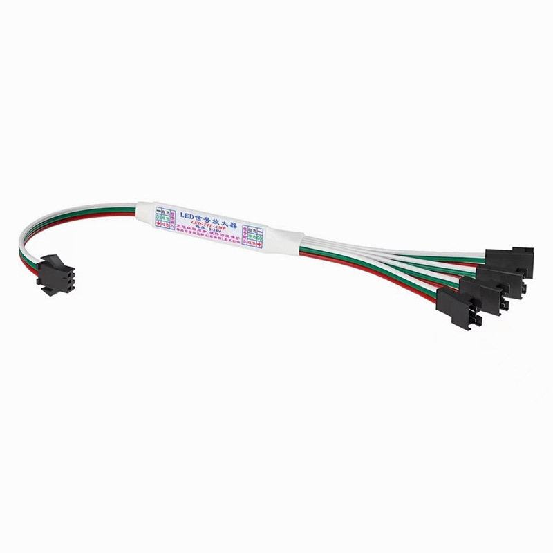 Ws2812B - Mini amplificador de señal repetidor cable