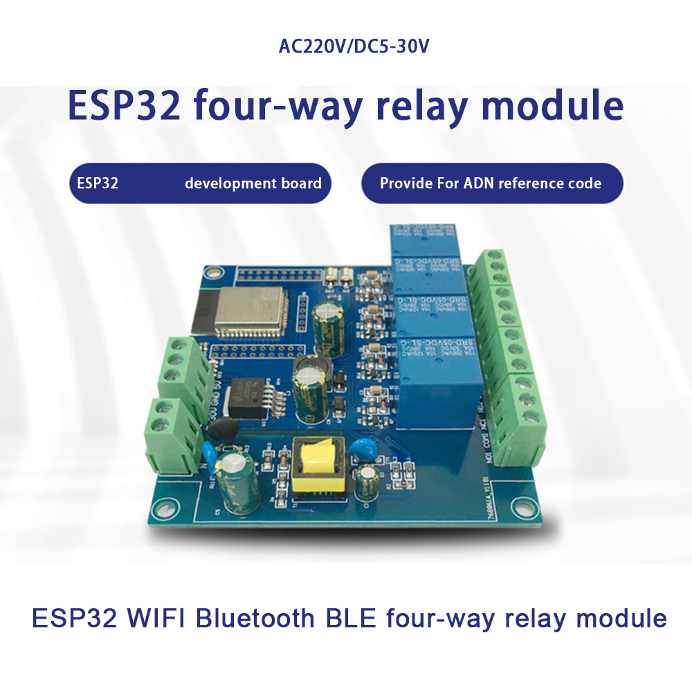 Relay Module 4 Channel - Placa de desarrollo de relé ESP32,