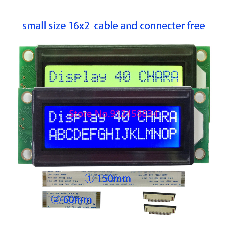 Lcd 1602 - Mini conector FFC de 16 pines