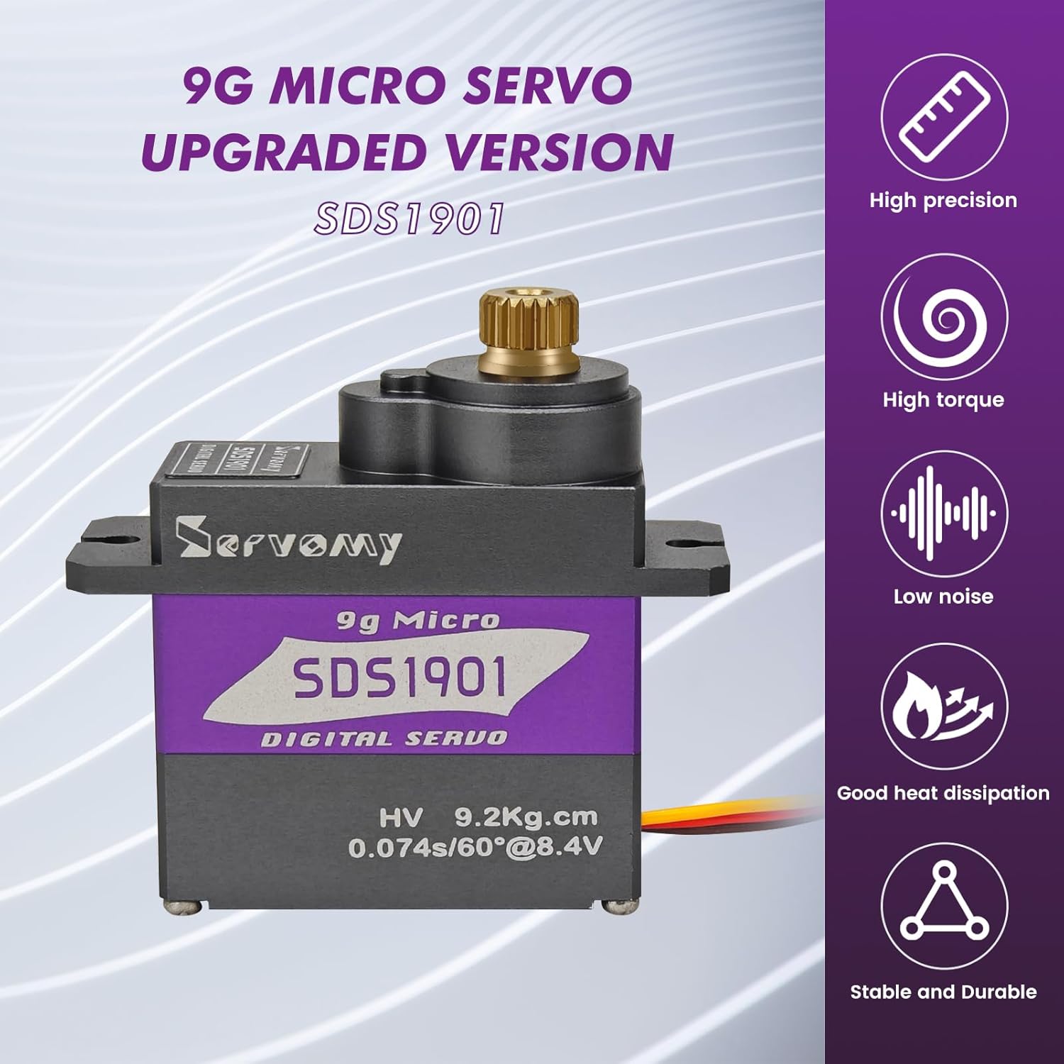 Servo Sg90 - SERVOMY-SDS1901 Digital 9G Micro Servo Sin