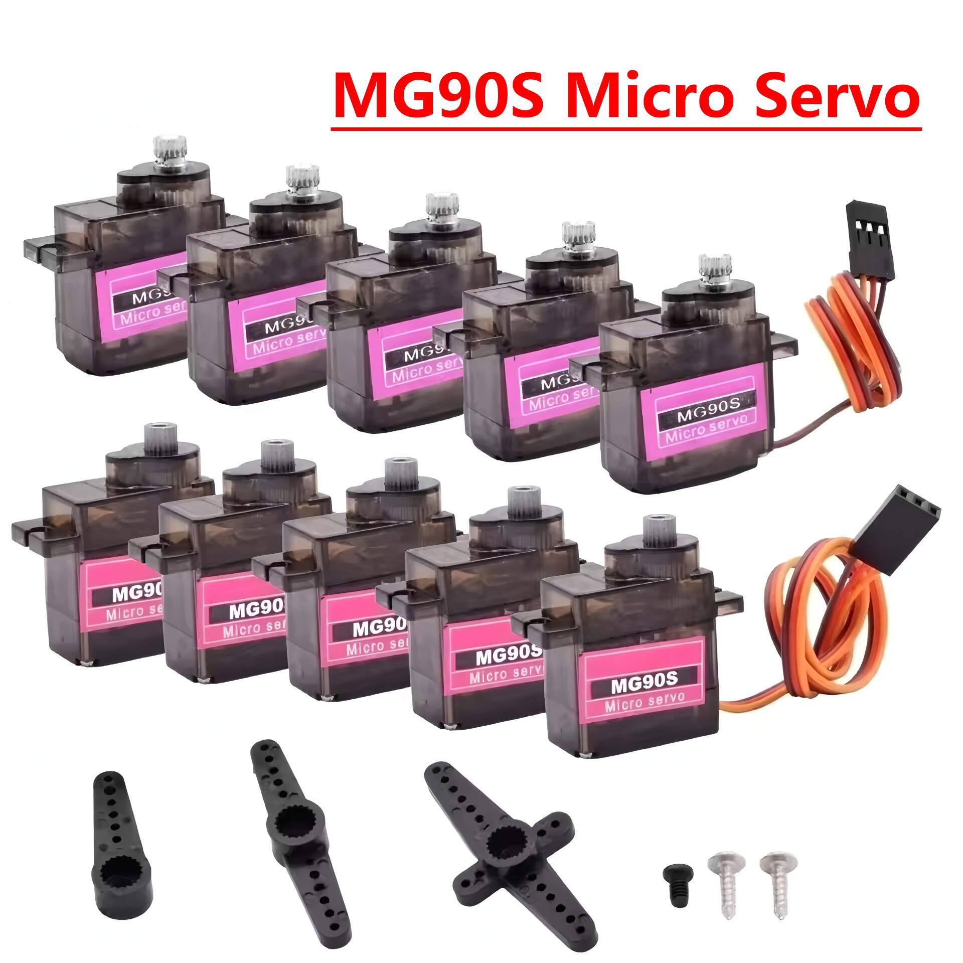 Servo Sg90 - 4/5/10/20 piezas MG90S Micro servomotor Metal