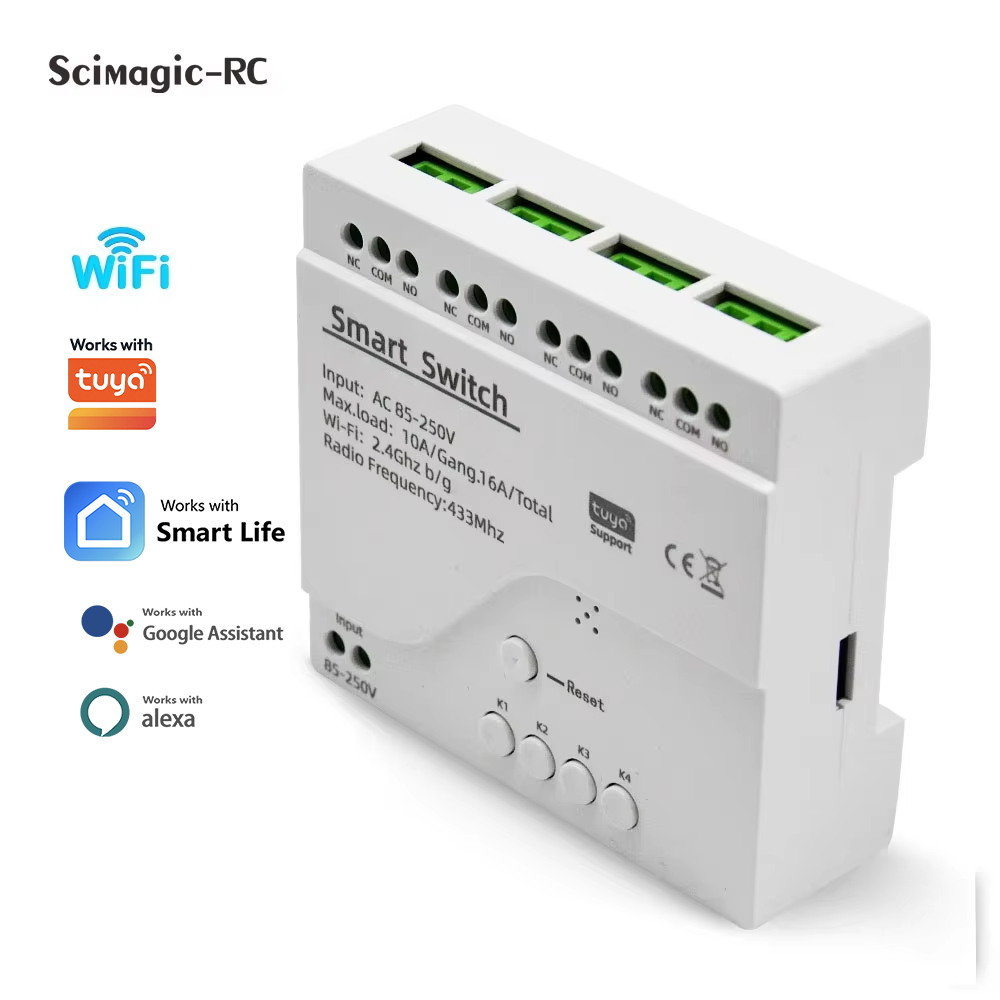 Relay Module 4 Channel - Interruptor Inteligente, Módulo de Relé de