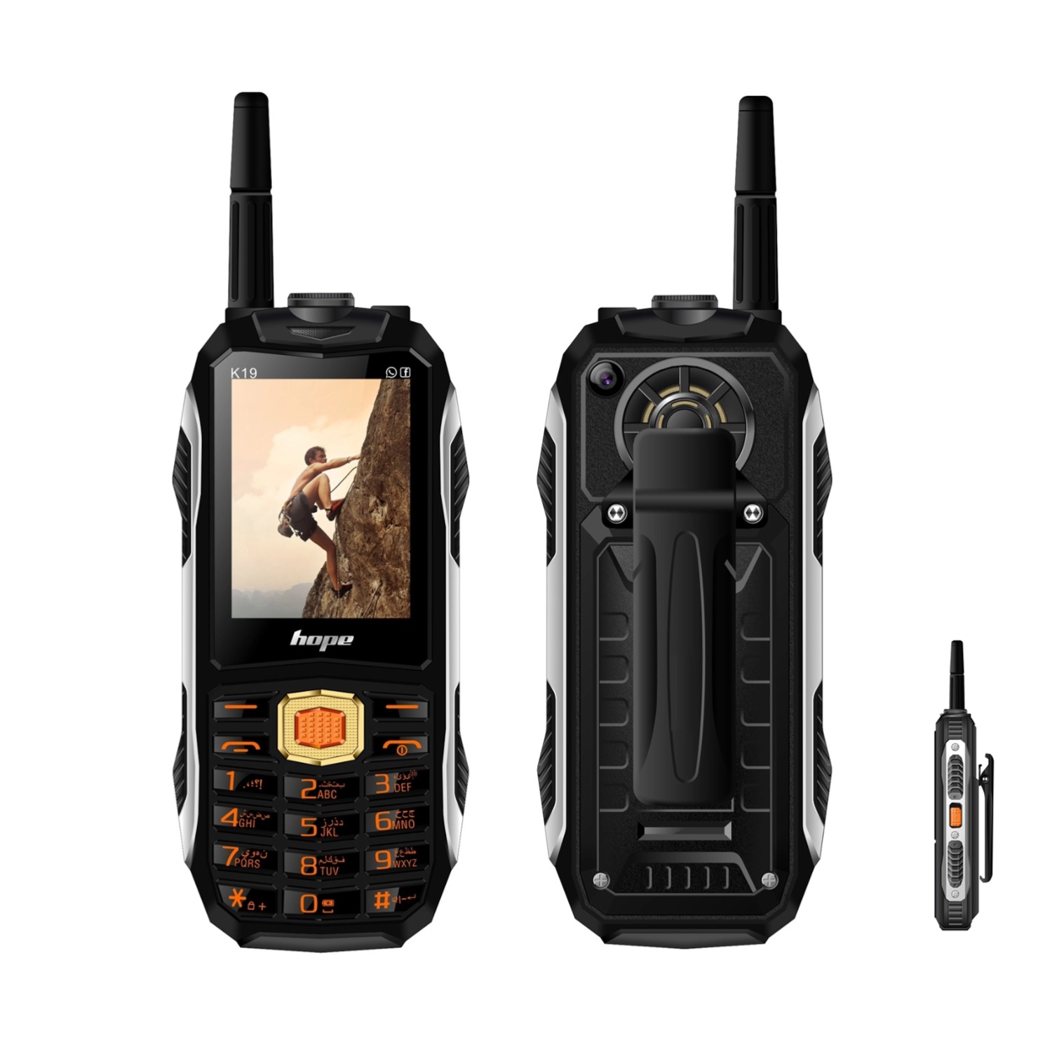 Tft Display 2.4 - Teléfono resistente con 4 SIM, batería