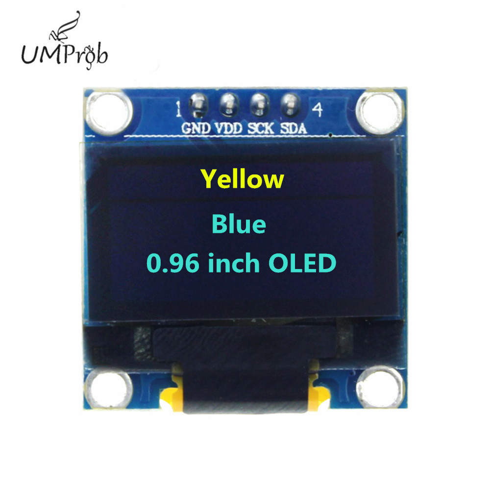 Pantalla OLED LCD Blanca/Azul  - Ssd1306 reseña y precio