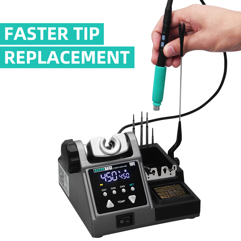 SUGON-Estación de soldadura T2 - Soldering Iron Temperature Probe reseña y precio