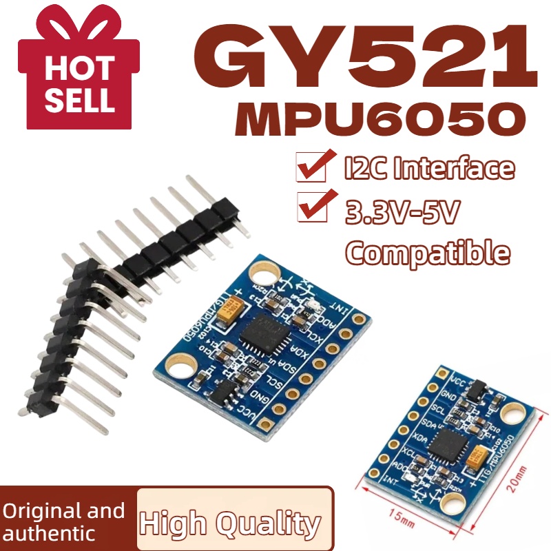 1/5/10 piezas GY521 GY-521 MPU - Mpu6050 reseña y precio