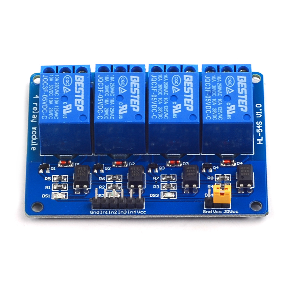 Módulo de relé de 4 canales de - Relay Module 4 Channel reseña y precio