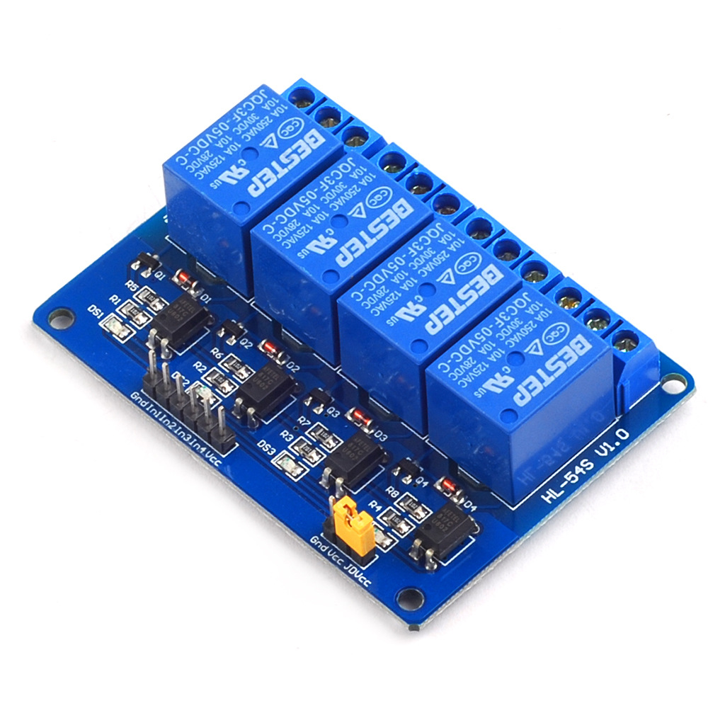 Módulo de relé de 4 canales de - Relay Module 4 Channel reseña y precio