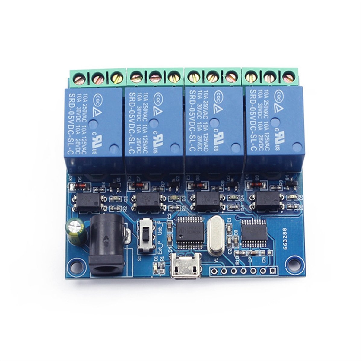 Módulo de Relé USB de 4 Canale - Relay Module 4 Channel reseña y precio