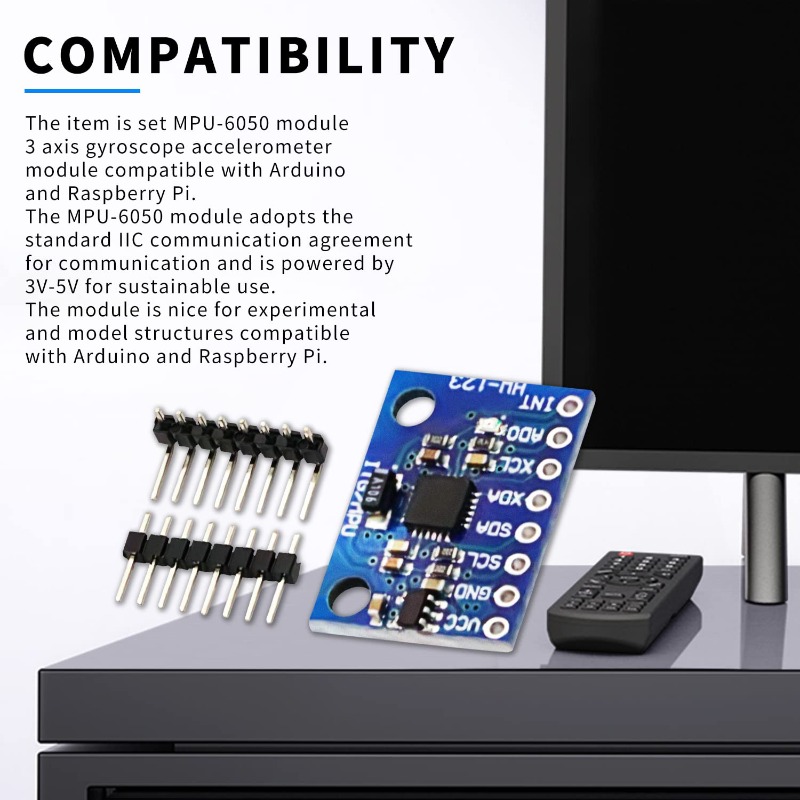 Módulo de giroscopio y aceleró - Mpu6050 reseña y precio