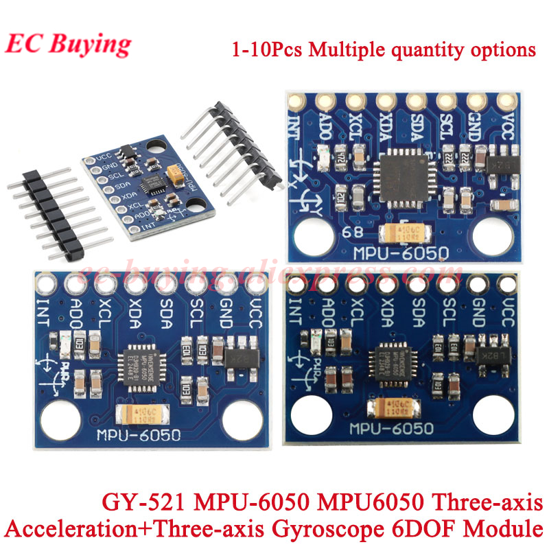 1-10 Uds GY-521 MPU-6050 MPU60 - Mpu6050 reseña y precio