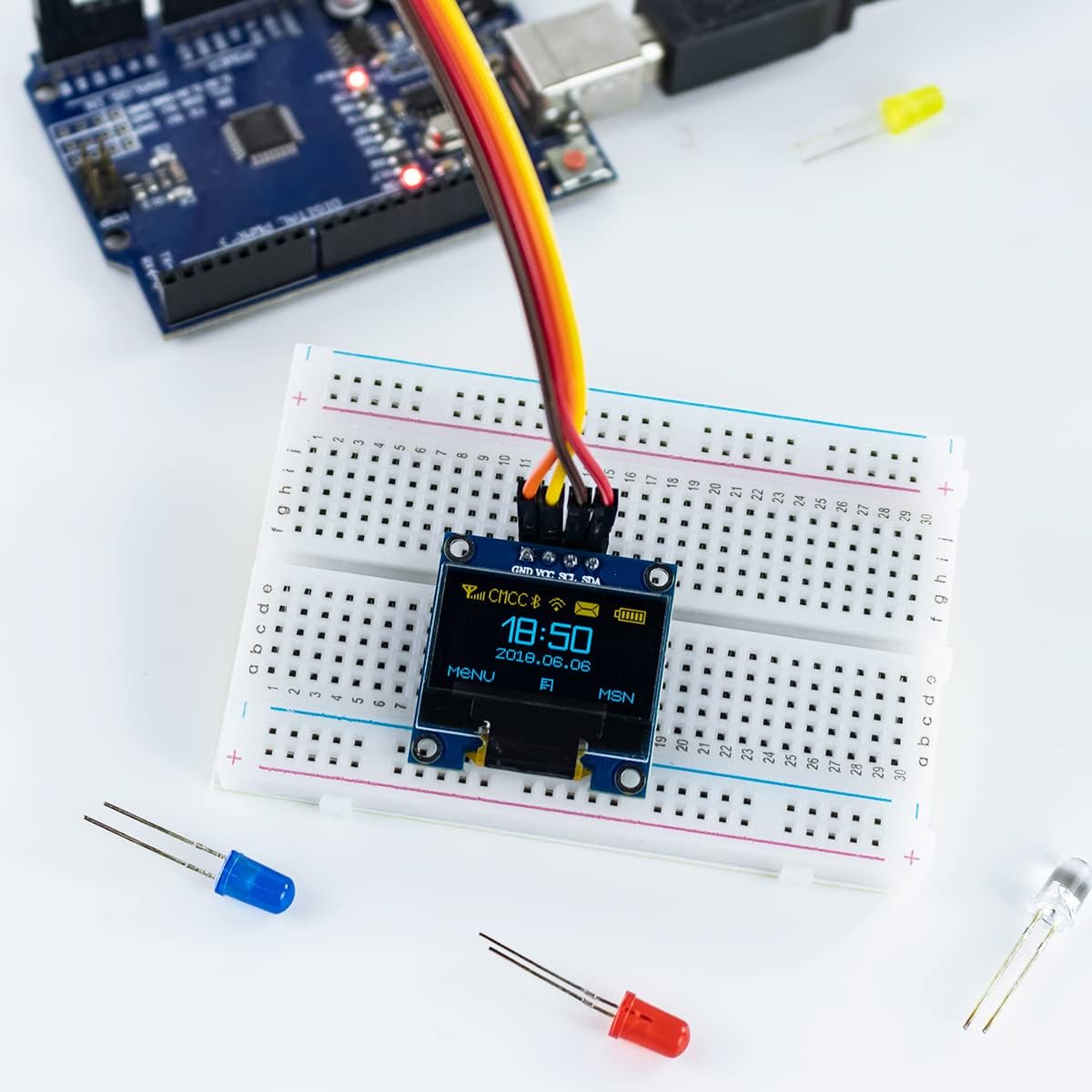 5 uds 0,96 pulgadas OLED I2C I - Ssd1306 reseña y precio