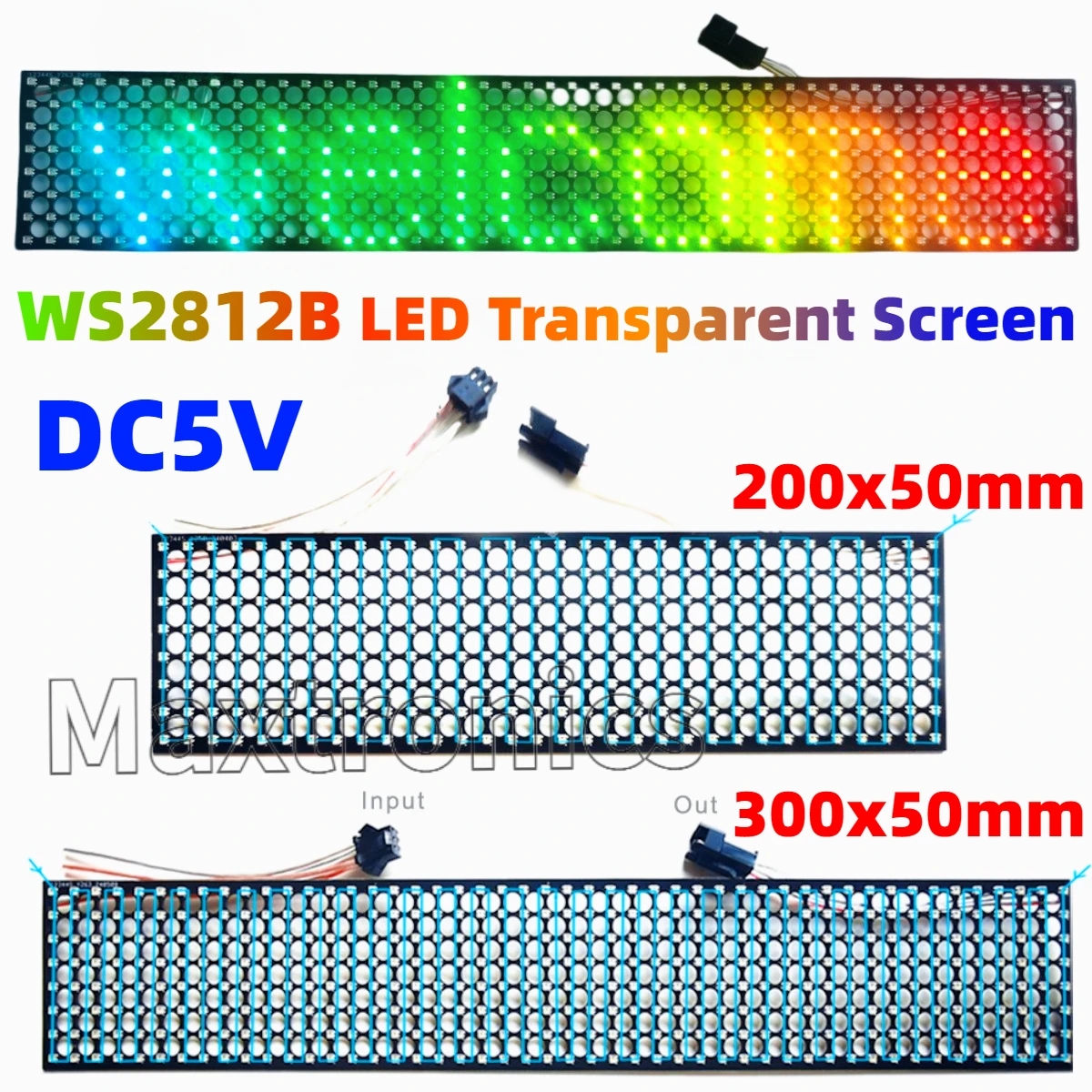 Pantalla LED transparente WS28 - Ws2812B reseña y precio
