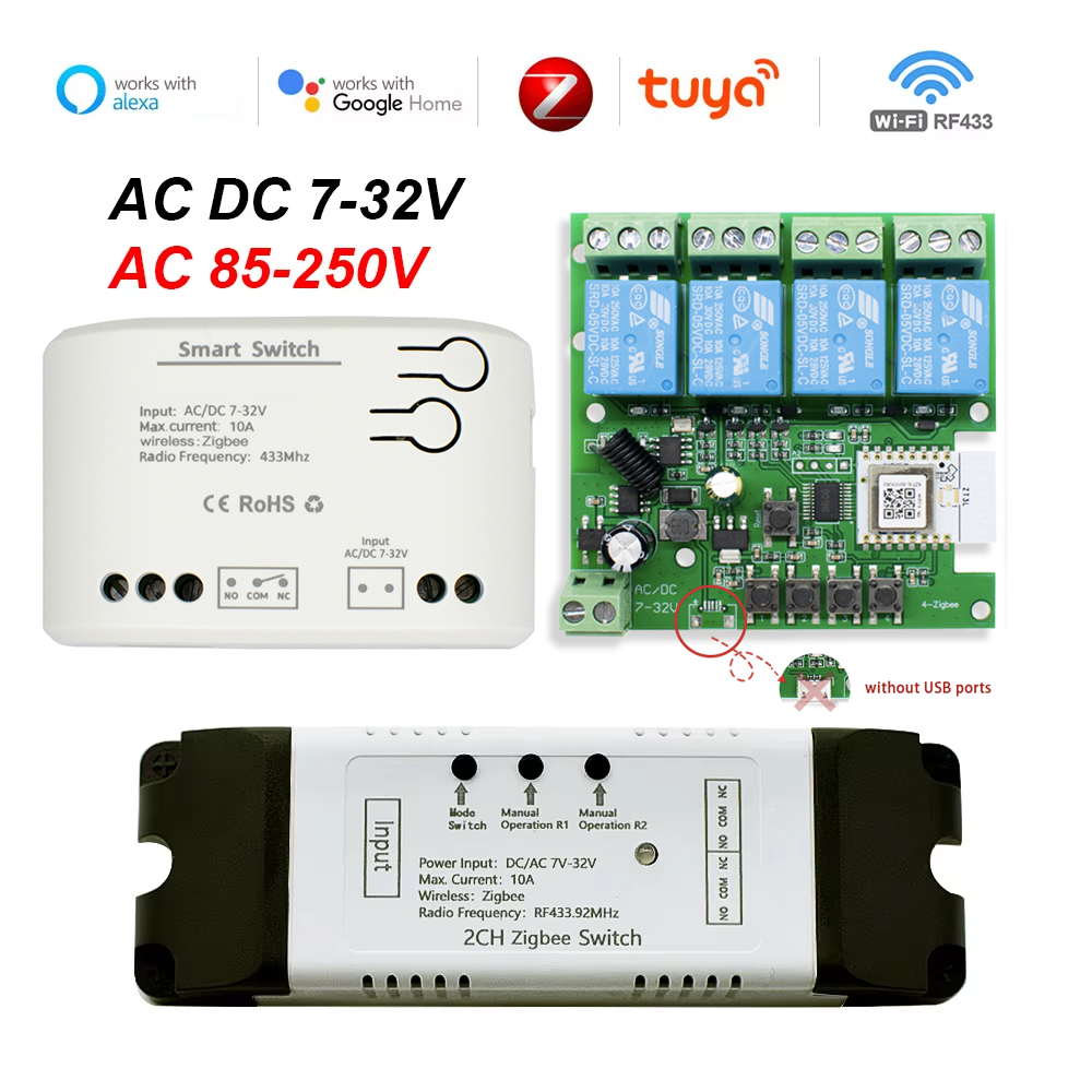 Tuya Zigbee Control remoto int - Relay Module 4 Channel reseña y precio