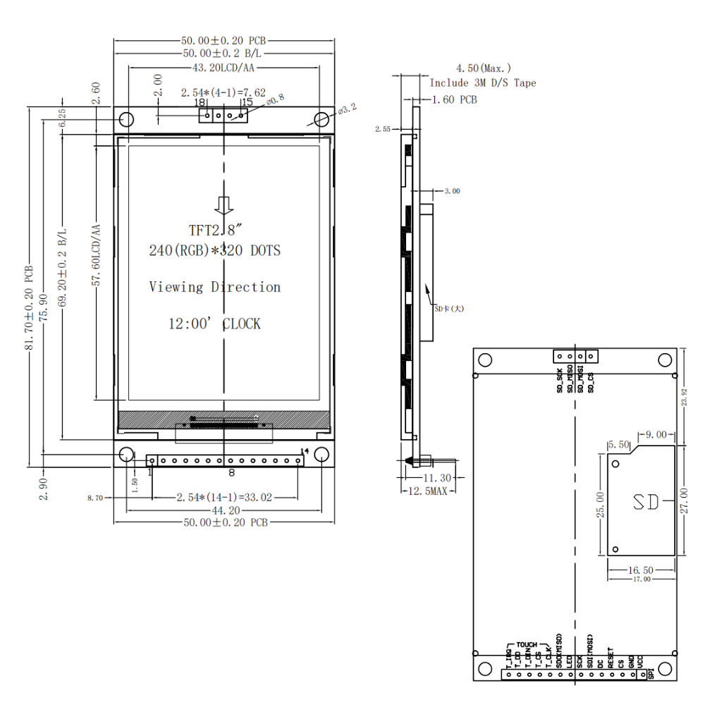 Módulo de Pantalla LCD TFT de  - Ili9341 reseña y precio