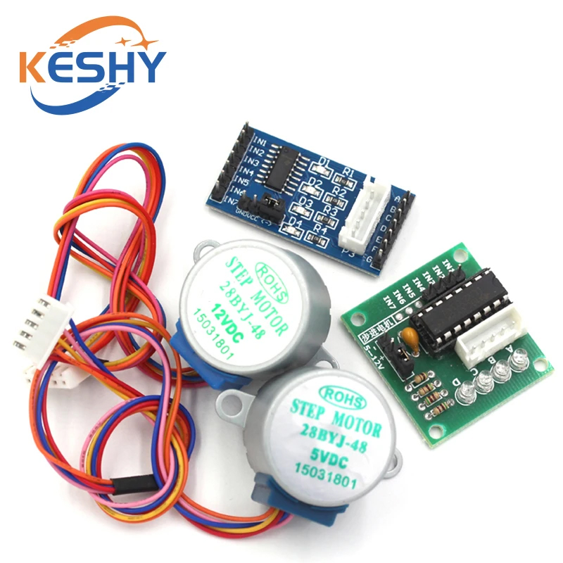 5V 4 fases 28BYJ-48 DC engrana - Stepper Motor 28Byj reseña y precio