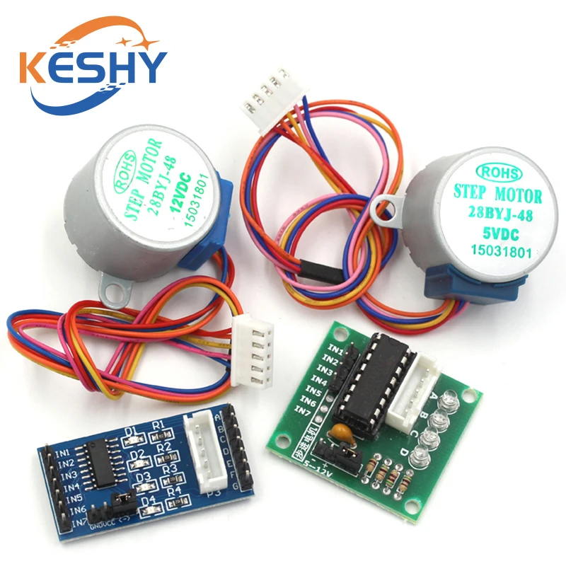 5V 4 fases 28BYJ-48 DC engrana - Stepper Motor 28Byj reseña y precio