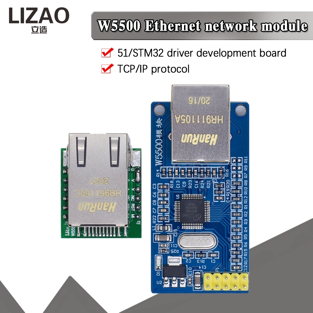 Módulo de Red Ethernet LIZAO W - Ethernet W5500 reseña y precio