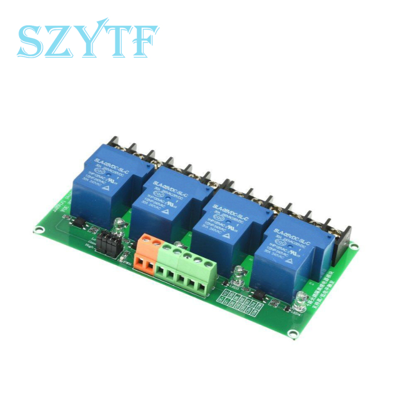 Módulo de relé de 1 2 4 8 cana - Relay Module 4 Channel reseña y precio