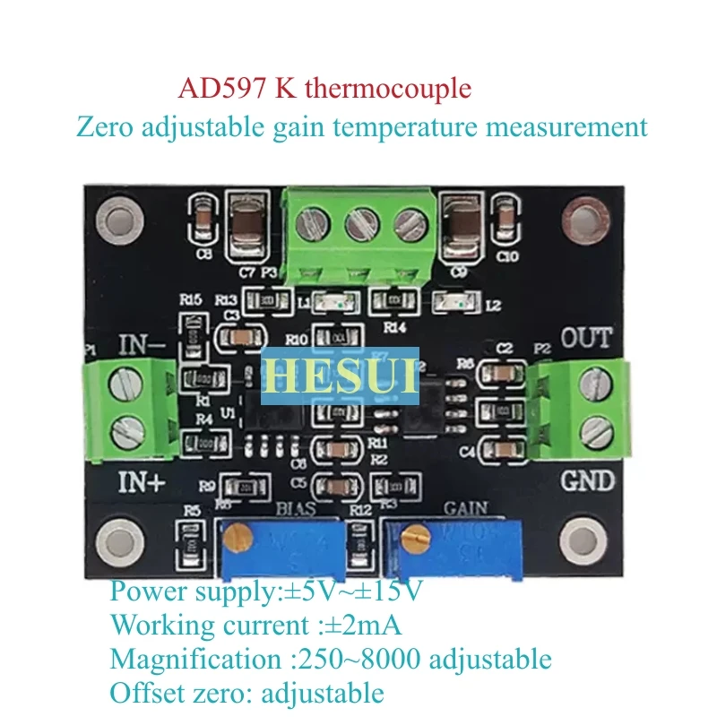 Módulo amplificador de termopa - Thermocouple Module K Type reseña y precio