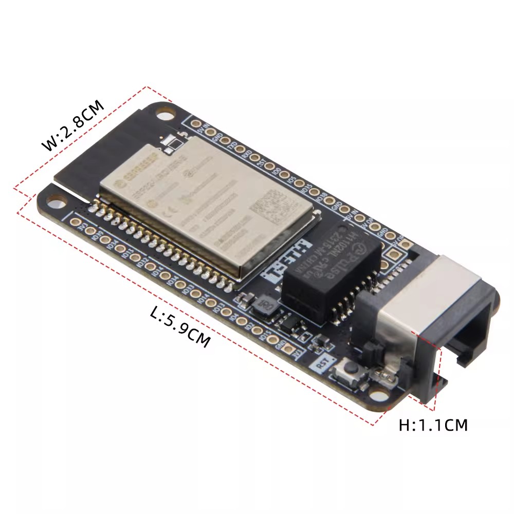 Placa de Desarrollo LILYGO T‑E - Ethernet W5500 reseña y precio